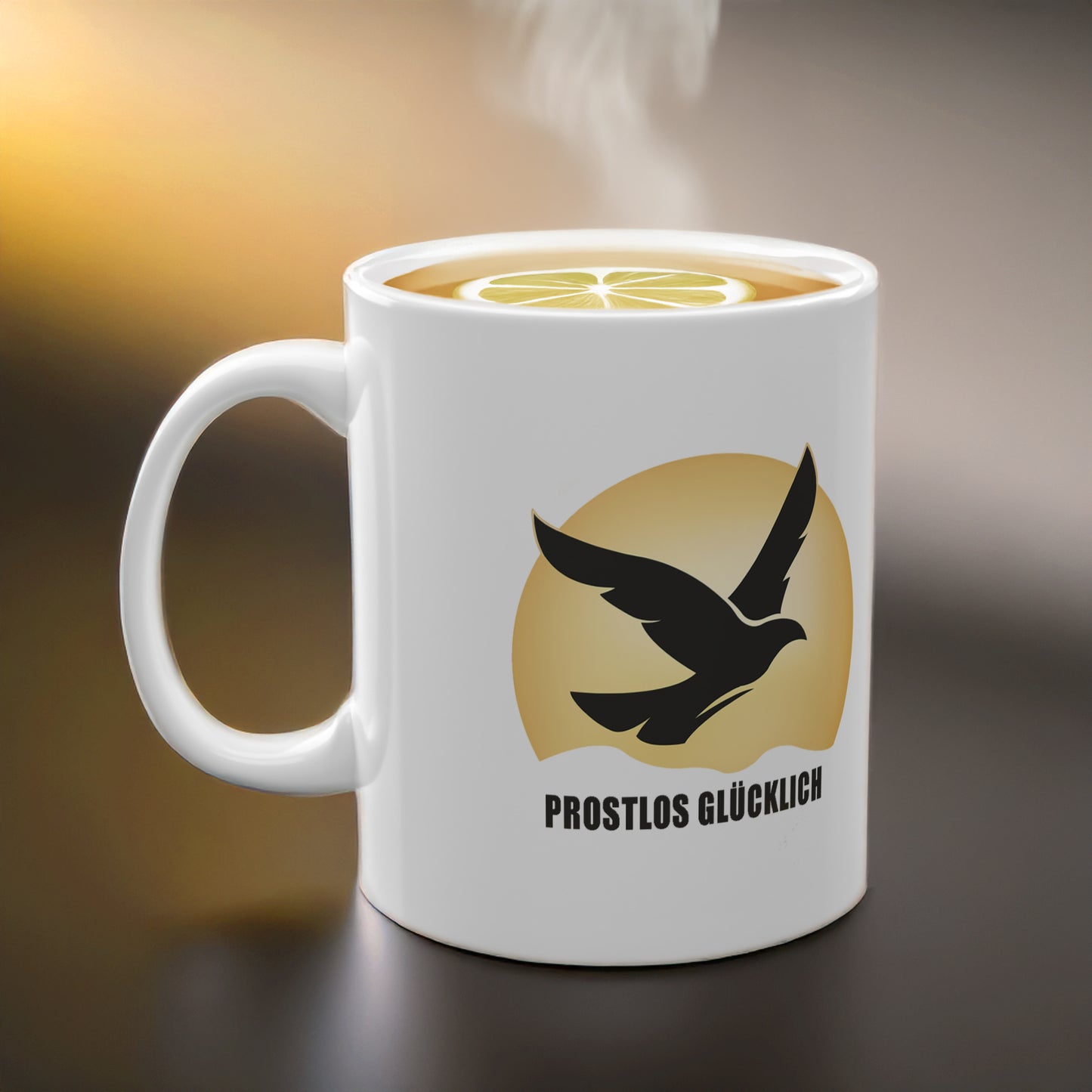 Geschenk Tasse Neuanfang & Klarheit – Vom Schatten ins Licht Statement | Keramiktasse nüchtern leben | Prostlos Glücklich Tasse | Motivation