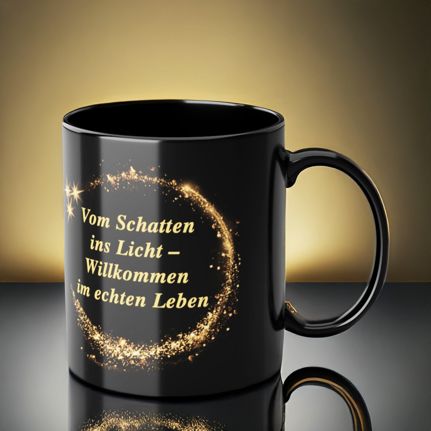 Vom Schatten ins Licht – Tasse für den Neuanfang | Prostlos Glücklich® Geschenk für Klarheit & nüchternes Leben