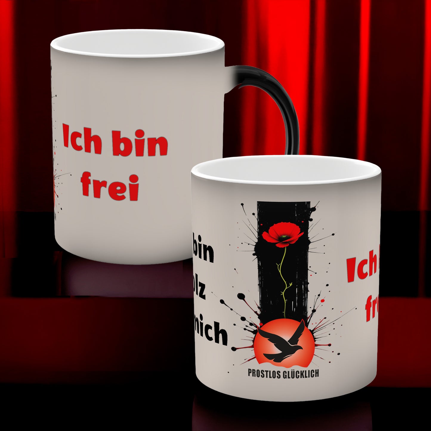 Ich bin stolz auf mich, ich bin frei | Tasse für Selbstrespekt & Freiheit | Prostlos Glücklich Geschenk für innere Würde