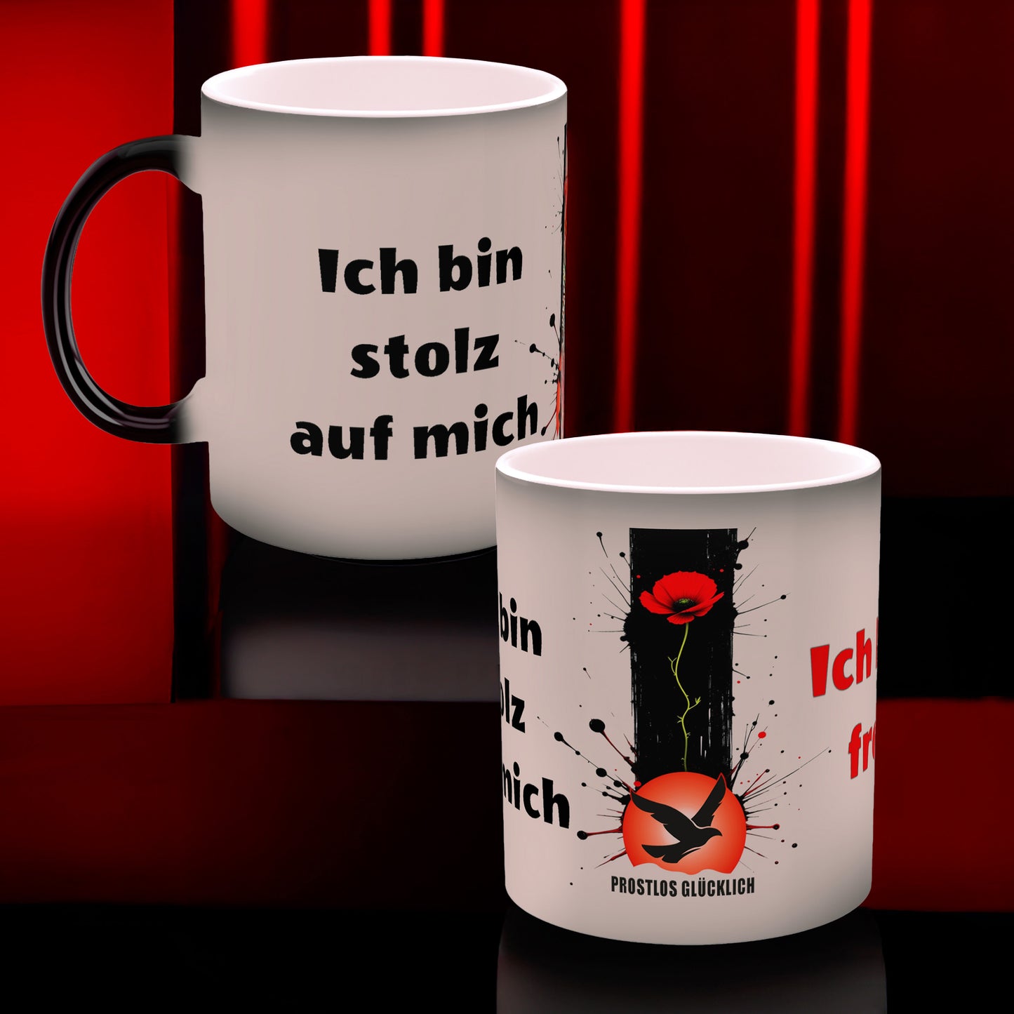 Ich bin stolz auf mich, ich bin frei | Tasse für Selbstrespekt & Freiheit | Prostlos Glücklich Geschenk für innere Würde