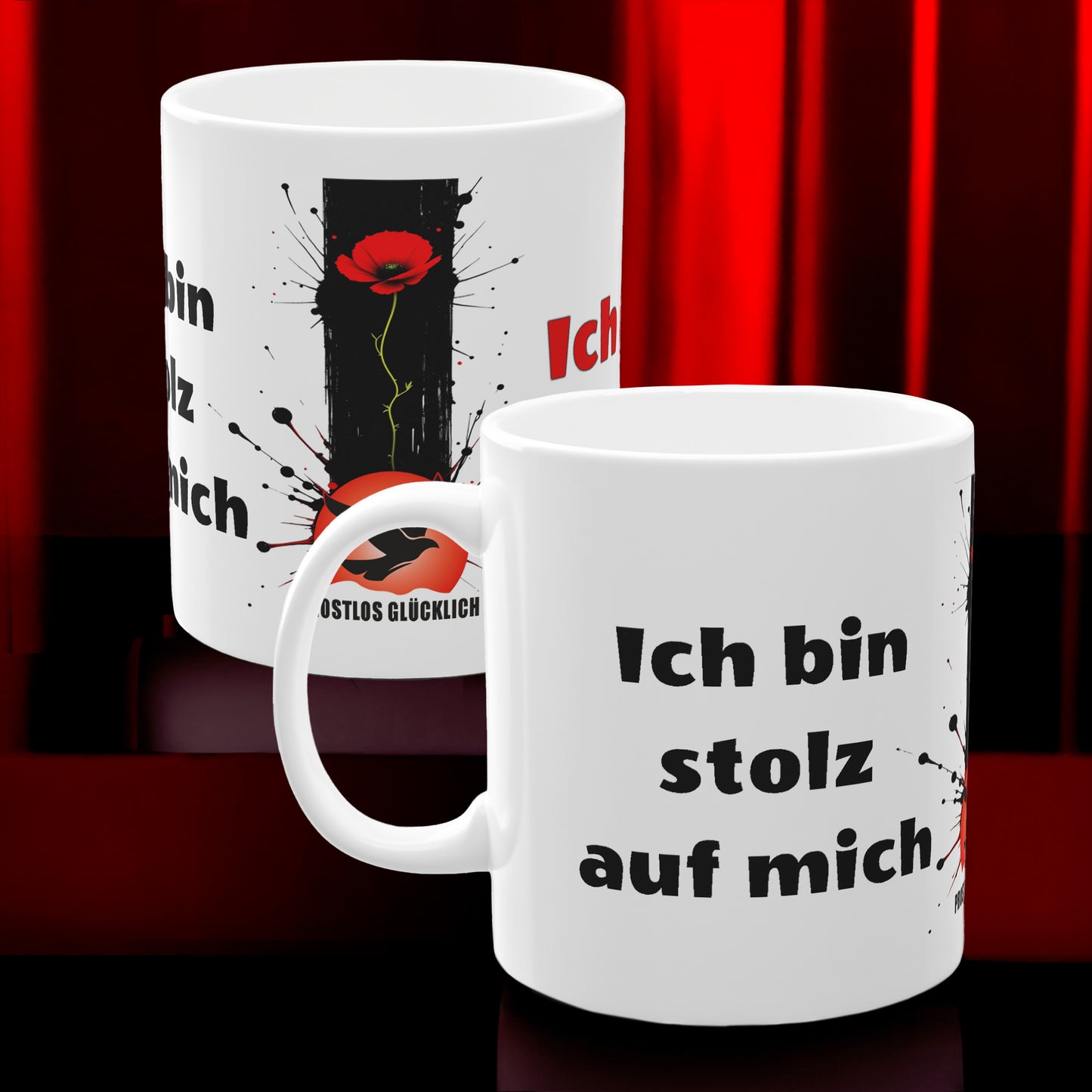 Geschenk Tasse Selbstrespekt & Freiheit – Statement für inneren Stolz | Keramiktasse bewusst leben | Prostlos Glücklich® Tasse | Inspiration