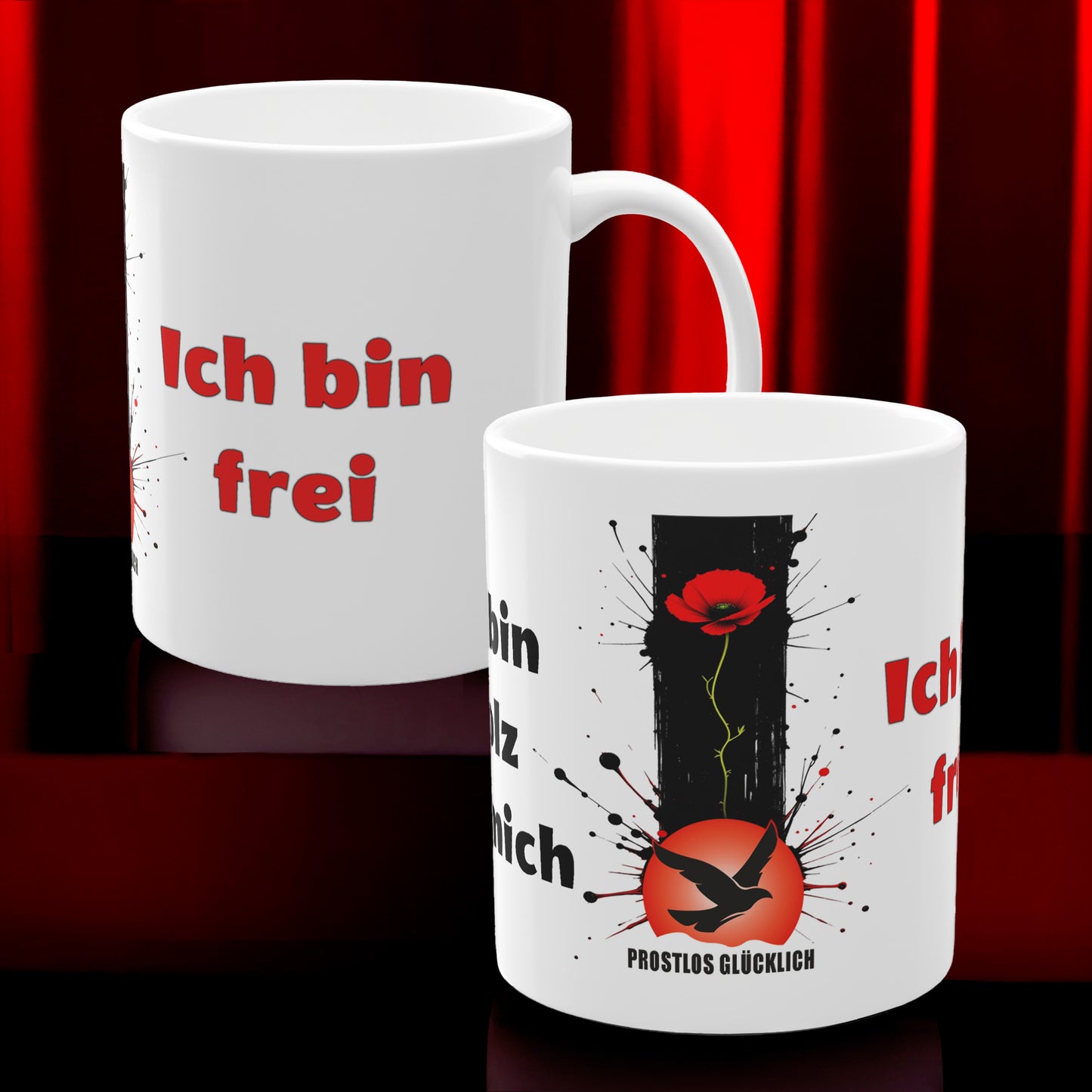 Geschenk Tasse Selbstrespekt & Freiheit – Statement für inneren Stolz | Keramiktasse bewusst leben | Prostlos Glücklich® Tasse | Inspiration