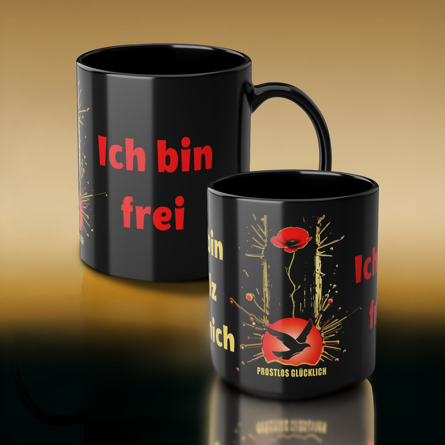 Geschenk Tasse Selbstrespekt & Freiheit – Statement für inneren Stolz | Keramiktasse bewusst leben | Prostlos Glücklich® Tasse | Inspiration