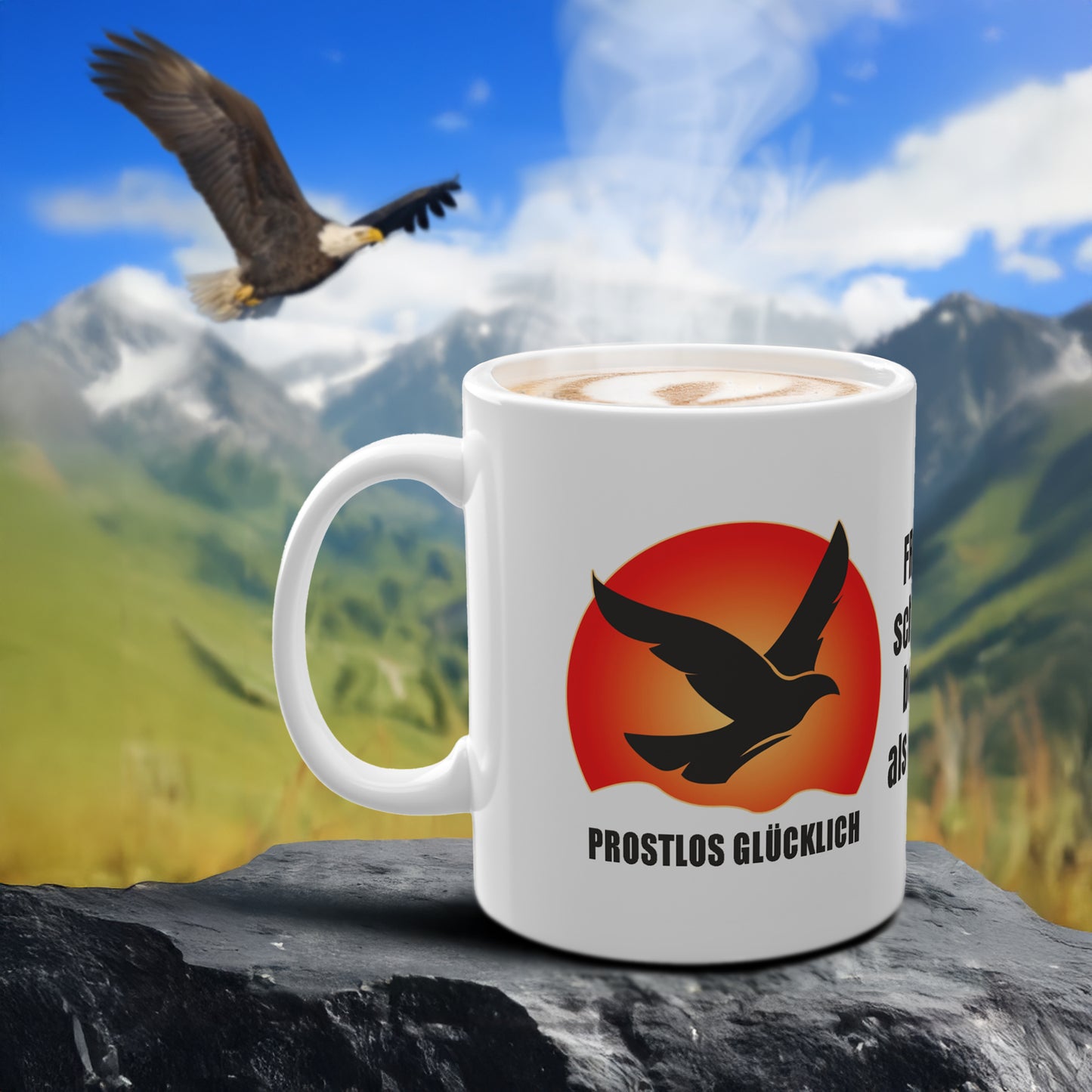 Freiheit schmeckt besser als Alkohol | Tasse für Klarheit & Selbstliebe | Prostlos Glücklich Geschenk für wahren Genuss