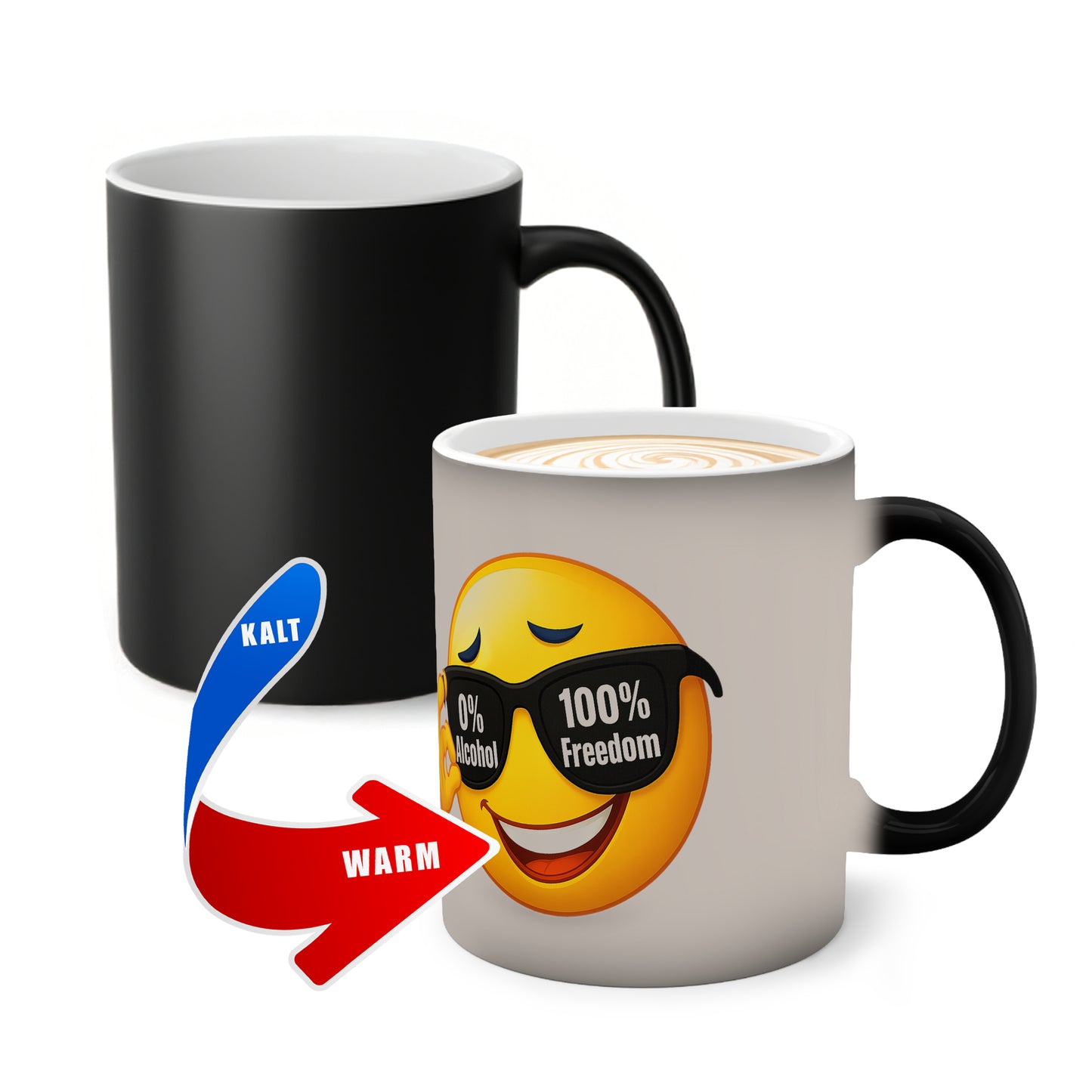 0 % Alcohol – 100 Prozent Freedom | Tasse für Mut & Selbstbestimmung | Prostlos Glücklich Geschenk für echte Freiheit