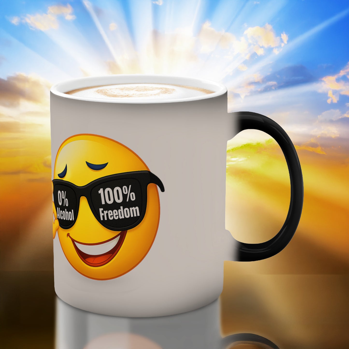 0 % Alcohol – 100 Prozent Freedom | Tasse für Mut & Selbstbestimmung | Prostlos Glücklich Geschenk für echte Freiheit