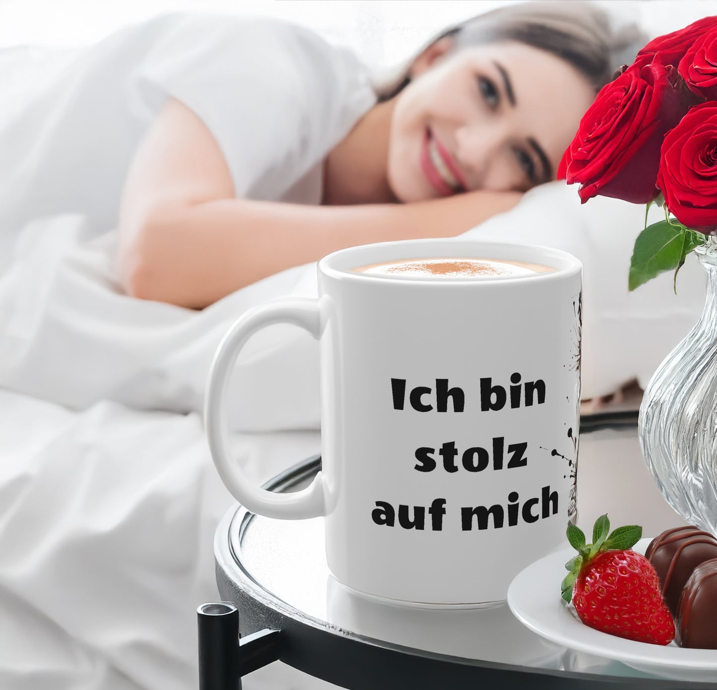 Geschenk Tasse Selbstrespekt & Freiheit – Statement für inneren Stolz | Keramiktasse bewusst leben | Prostlos Glücklich® Tasse | Inspiration