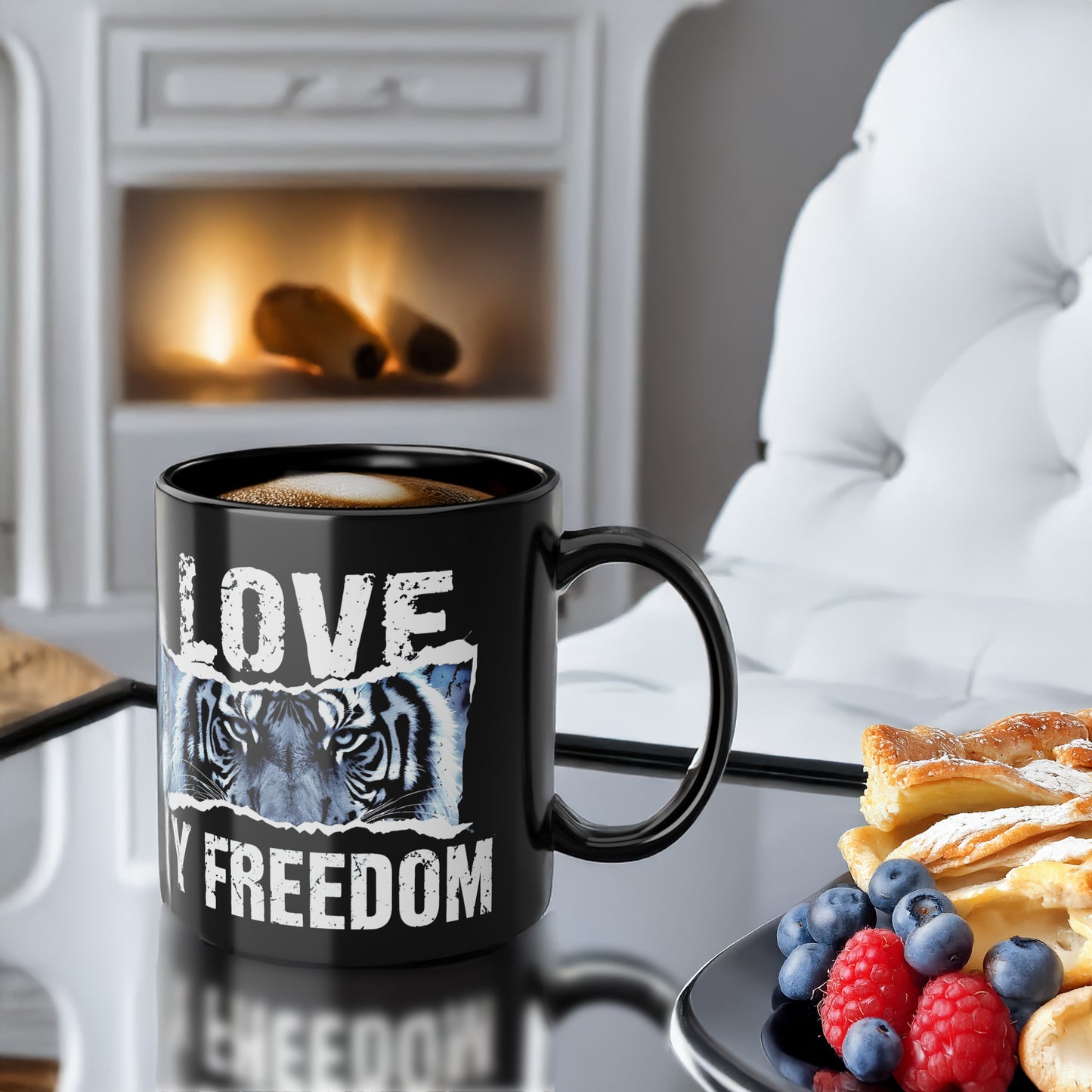 Geschenk Tasse Selbstachtung & Unabhängigkeit – Love my Freedom Statement | Keramiktasse bewusst leben | Prostlos Glücklich® Inspiration