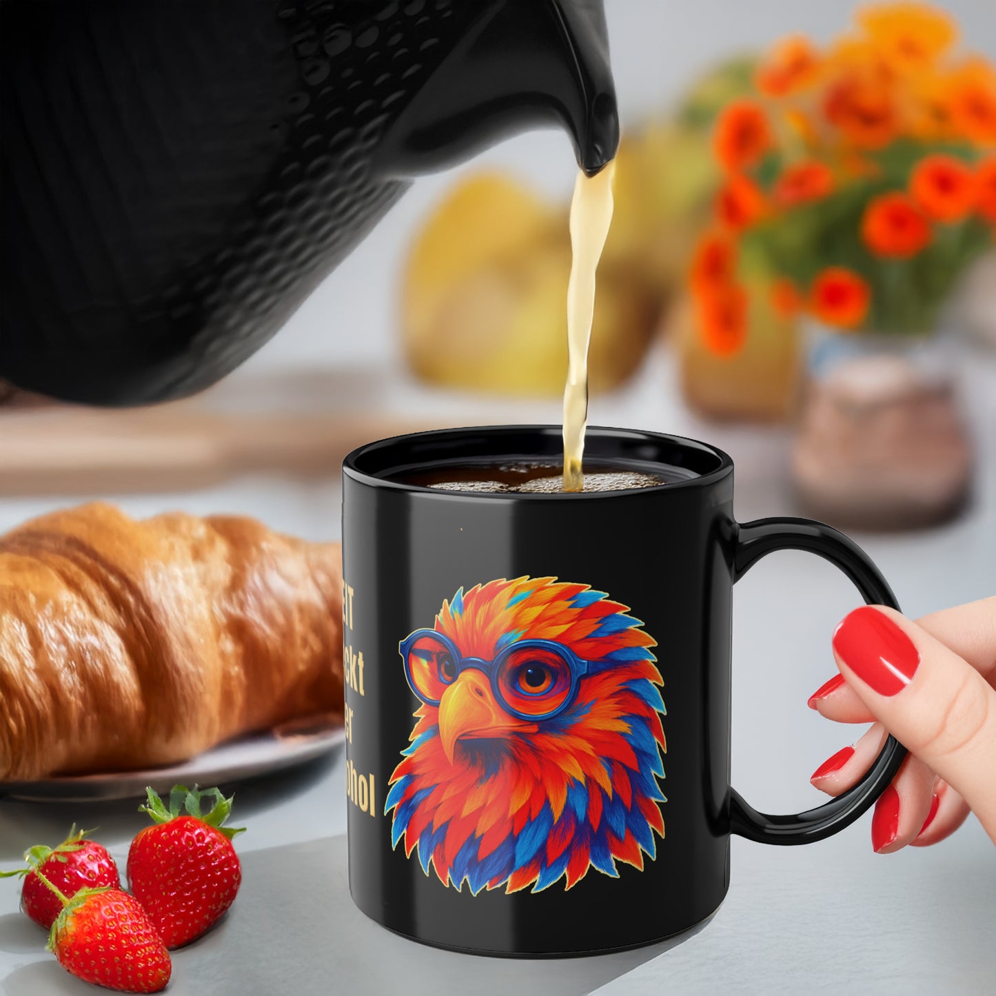 Geschenk Tasse Klarheit & Selbstliebe – Freiheit schmeckt besser als Alkohol | Keramiktasse bewusster Genuss | Prostlos Glücklich® Tasse