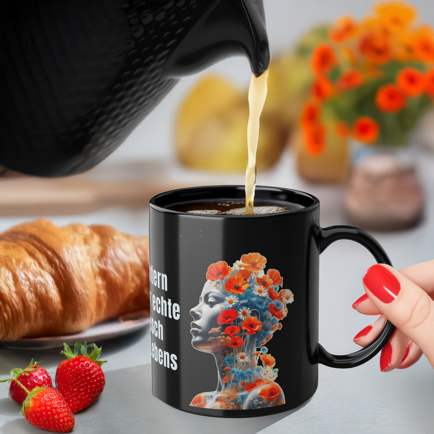 Geschenk Tasse nüchternes Leben – Klarheit & Lebensfreude | Nüchtern ist der echte Rausch Statement | Prostlos Glücklich Tasse | Inspiration