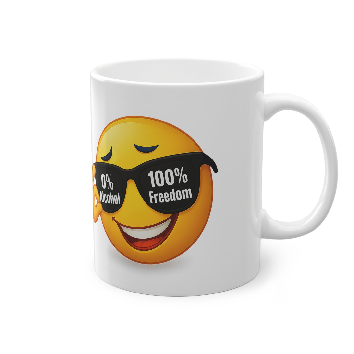 0 % Alcohol – 100 Prozent Freedom | Tasse für Mut & Selbstbestimmung | Prostlos Glücklich Geschenk für echte Freiheit