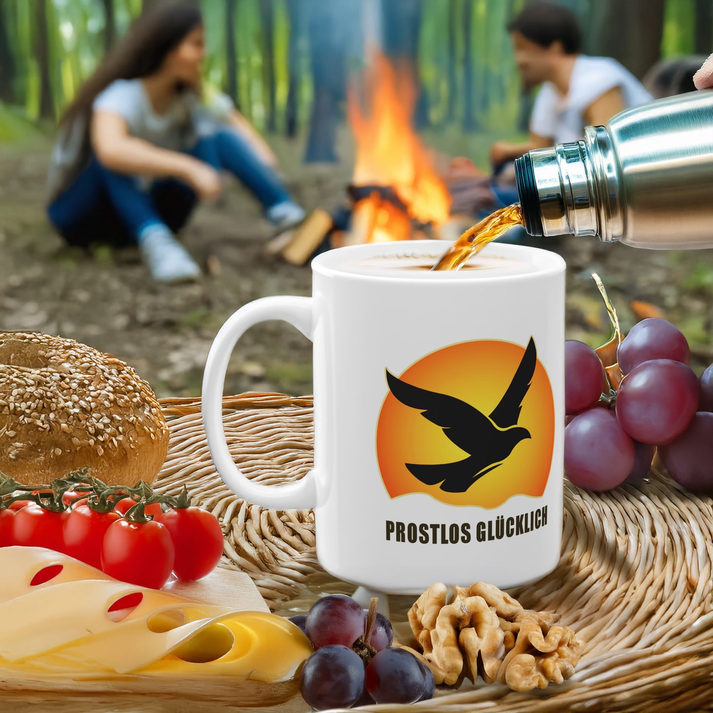 Geschenk Tasse nüchternes Leben – Klarheit & Lebensfreude | Keramiktasse bewusst leben | Prostlos Glücklich® Statement Tasse | Inspiration