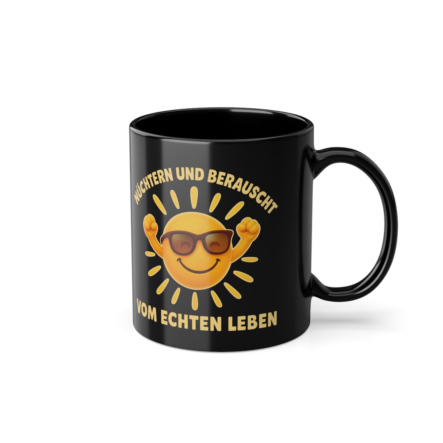 Geschenk Tasse nüchternes Leben – Klarheit & Lebensfreude | Keramiktasse bewusst leben | Prostlos Glücklich® Statement Tasse | Inspiration
