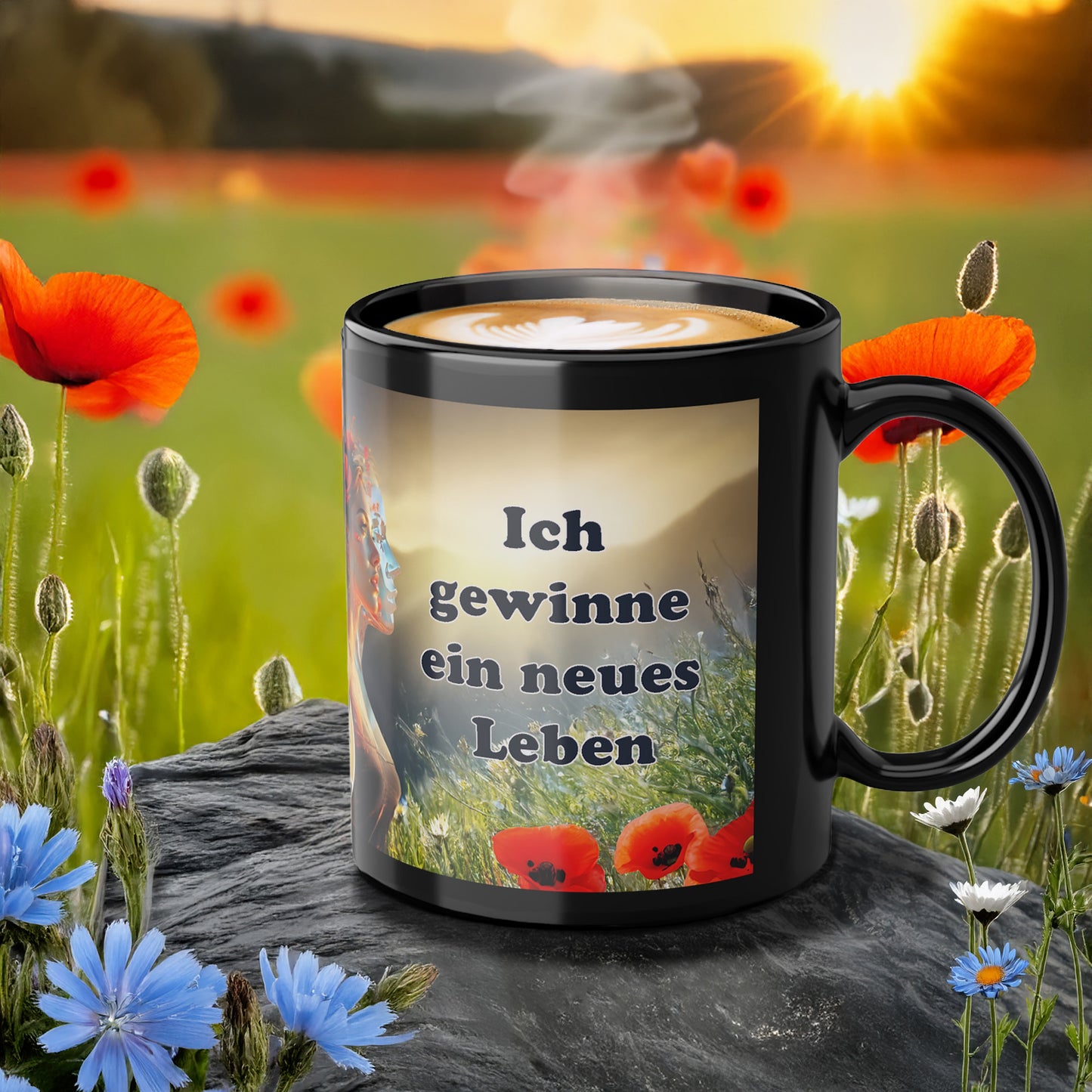 Tasse Neuanfang & Freiheit – Geschenk für nüchternes Leben | Motivation Keramiktasse | Achtsamkeit | Prostlos Glücklich® | Alkohol Abstinenz