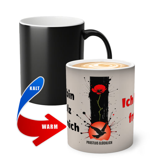 Ich bin stolz auf mich, ich bin frei | Tasse für Selbstrespekt & Freiheit | Prostlos Glücklich Geschenk für innere Würde