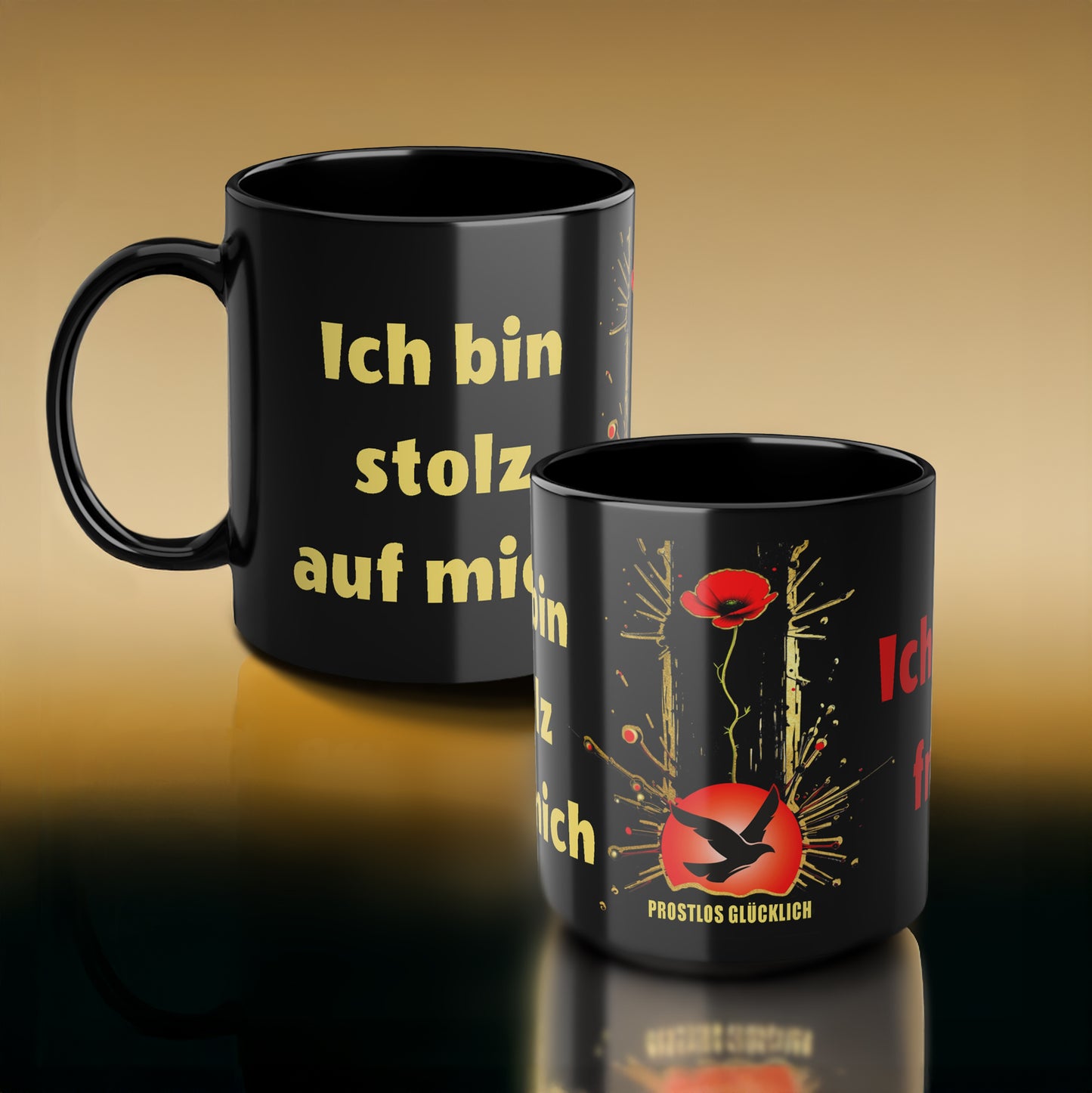 Geschenk Tasse Selbstrespekt & Freiheit – Statement für inneren Stolz | Keramiktasse bewusst leben | Prostlos Glücklich® Tasse | Inspiration