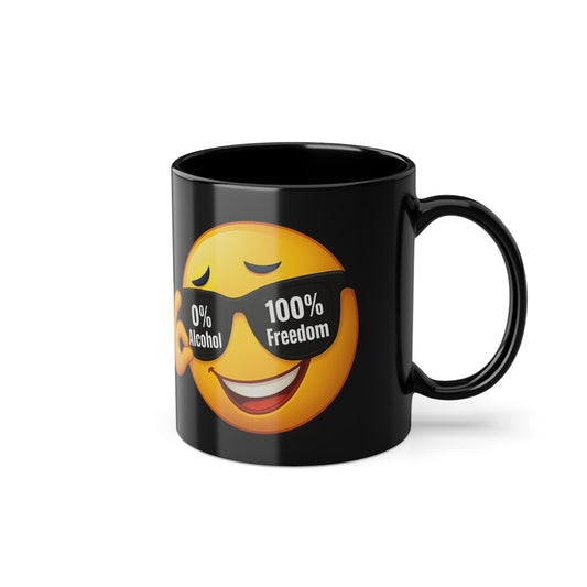 0 % Alcohol – 100 Prozent Freedom | Tasse für Mut & Selbstbestimmung | Prostlos Glücklich Geschenk für echte Freiheit