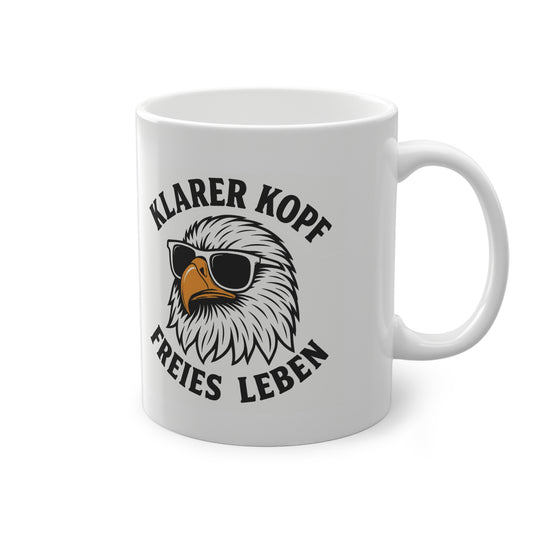 Klarer Kopf, freies Leben | Tasse für Klarheit und Selbstliebe | Prostlos Glücklich Geschenk für Energie & neue Freiheit