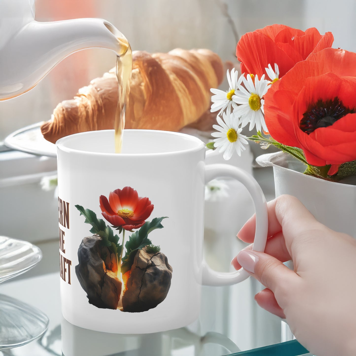 Geschenk Tasse nüchternes Leben – Selbstvertrauen & innere Stärke | Keramiktasse bewusst leben | Prostlos Glücklich® Statement