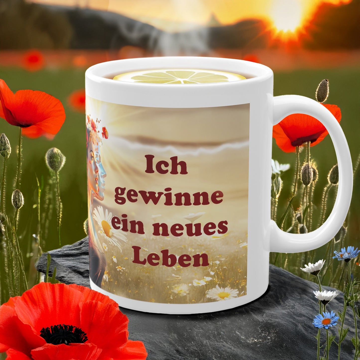 Tasse Neuanfang & Freiheit – Geschenk für nüchternes Leben | Motivation Keramiktasse | Achtsamkeit | Prostlos Glücklich® | Alkohol Abstinenz