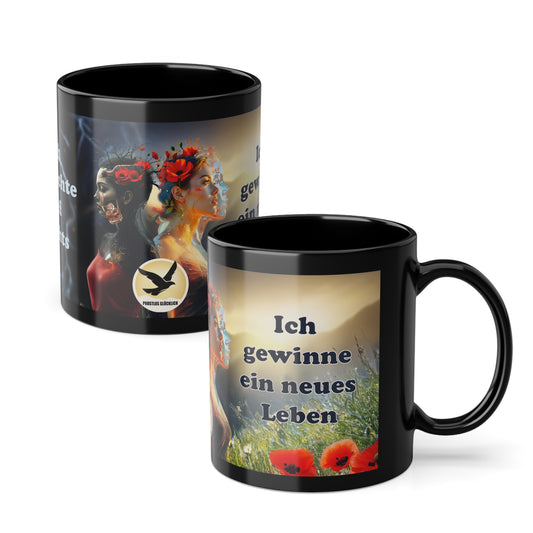 Tasse Neuanfang & Freiheit – Geschenk für nüchternes Leben | Motivation Keramiktasse | Achtsamkeit | Prostlos Glücklich® | Alkohol Abstinenz